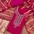 Women's pink unstitched thread sequence zari embroidery fandy silk dress material (msmfc11582a)