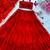 Vibrant Red Solid Pure Georgette Lehenga with Huge Flair and Canvas Patta | Ethnic Tiered Style | With Blouse