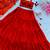 Vibrant Red Solid Pure Georgette Lehenga with Huge Flair and Canvas Patta | Ethnic Tiered Style | With Blouse