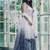 Grey Silver Shaded Georgette Silk Lehenga with Heavy Sequins Work | Designer Party Wear Lehenga Choli with Blouse