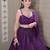 Purple Net Lehenga with Heavy Sequins and Dori Work | Designer Party Wear Wedding Lehenga Choli with Blouse