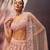 Blush Pink Georgette Lehenga with Sequins and Pearl Beads Work | Designer Bridal Party Wear Lehenga Choli with Blouse