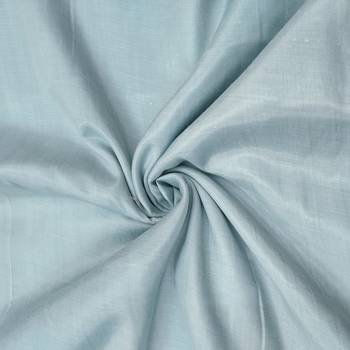 Women's pastel blue weaving digital print handwork mal chanderi dress material 4