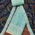 Women's sea green unstitched thread handwork embroidery premium roman cotton dress material (msmfc11584a)
