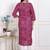 Miravan womens bandhej printed rayon kurti magenta
