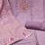 Women's levender unstitched handwork & woven jaam cotton dress material (msmfc11587c)