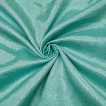 Women's sea green handwork & woven jaam cotton dress material 4
