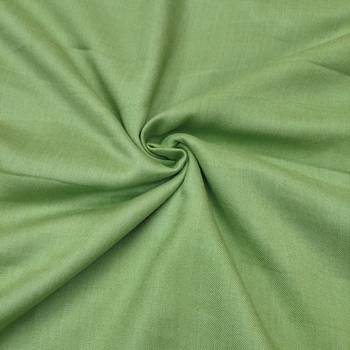 Women's light green thread embroidery handwork glass organza dress material 4