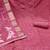 Women's pink unstitched thread embroidery handwork glass organza dress material (msmfc11588d)