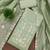 Women's light green unstitched thread embroidery chanderi cotton dress material (mt651lgn)