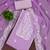 Women's levender unstitched thread embroidery parampara silk cotton dress material (mt652ldr)