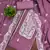 Women's purple thread embroidery parampara silk cotton dress material