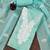 Women's sea green unstitched foil print embroidered modal chanderi dress material (mt653sgn)