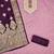 Women's purple unstitched weaving handwork simmar dress material (mt654ppl)