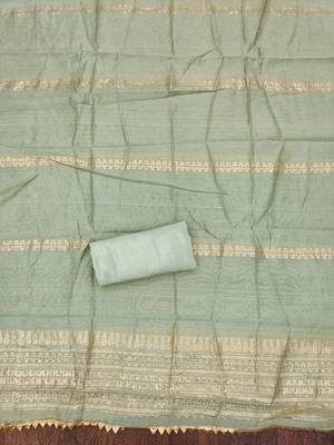 Women's grey weaving handwork simmar dress material 4