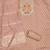 Women's peach unstitched weaving handwork simmar dress material (mt655pch)