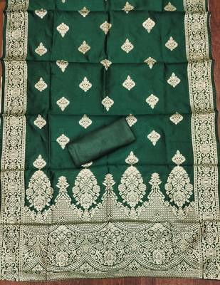 Women's light green weaving handwork simmar dress material 4