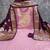 Women's purple unstitched weaving handwork simmar dress material (mt656ppl)