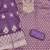 Women's purple unstitched weaving handwork simmar dress material (mt657ppl)