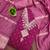 Women's pink unstitched weaving embroidered modal dress material (mt658pnk)