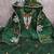 Women's green unstitched thread embroidery chanderi cotton dress material (mt660grn)