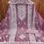Women's levender unstitched thread embroidery chanderi cotton dress material (mtmahildr)