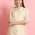 Silk blend beige casual wear embroidery work readymade salwar suit