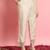 Silk blend beige casual wear embroidery work readymade salwar suit