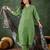 Cotton blend pista casual wear embroidery work readymade salwar suit