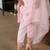 Silk blend pink casual wear embroidery work readymade salwar suit