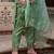 Silk blend pista casual wear embroidery work readymade salwar suit