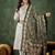 Cotton blend white casual wear embroidery work readymade salwar suit