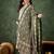 Cotton blend white casual wear embroidery work readymade salwar suit