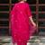 Silk blend rani pink casual wear embroidery work readymade salwar suit