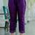 Silk blend violet casual wear embroidery work readymade salwar suit