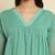 Chiffon mint casual wear schiffli work readymade midi dress