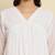 Chiffon white casual wear schiffli work readymade midi dress