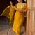 Silk blend mustard casual wear embroidery work readymade salwar suit