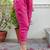 Silk blend rani pink casual wear embroidery work readymade salwar suit