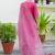 Silk blend rani pink casual wear embroidery work readymade salwar suit