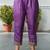 Silk blend purple casual wear embroidery work readymade salwar suit