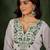 Roman silk blend green casual wear embroidery work readymade kurti with pant