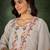 Viscose rayon white party wear embroidery work readymade salwar suit