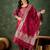 Silk blend cherry party wear banarasi woven work readymade salwar suit