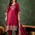 Silk blend cherry party wear banarasi woven work readymade salwar suit