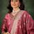 Organza silk pink wedding wear meenakari work readymade salwar suit
