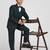 royal look in solid suit set full sleeves blazer, shirt, pant and waist coat with bow tie - bottle green