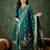 Organza silk rama wedding wear meenakari work readymade salwar suit