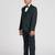royal look in solid suit set full sleeves blazer, shirt, pant and waist coat with bow tie - bottle green