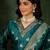 Organza silk rama wedding wear meenakari work readymade salwar suit